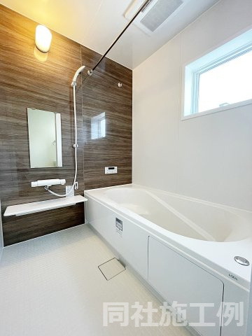 新築戸建・新築建売　いわき市若葉台1丁目【長期優良住宅】中央台北小・中央台北中の浴室|同社施工例