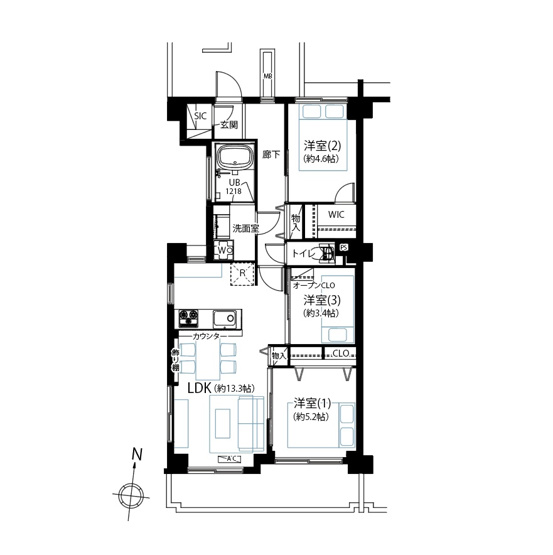 【間取り】 | ライツ富士見台