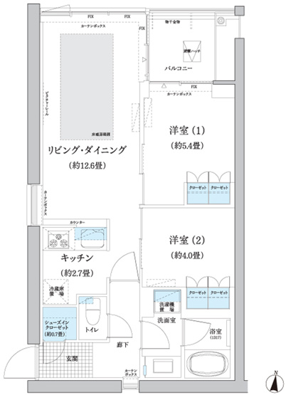 【間取り】 | ガーデニエール砧WEST