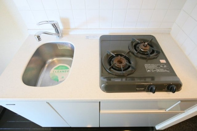 【キッチン】 | エルミタージュ南阿佐ヶ谷弐番館 | システムキッチン（2口ガスコンロ）