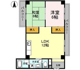 ヴィラ箕面の間取り