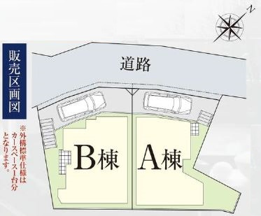 仲介手数料無料　横浜市中区本牧町１丁目の区画図