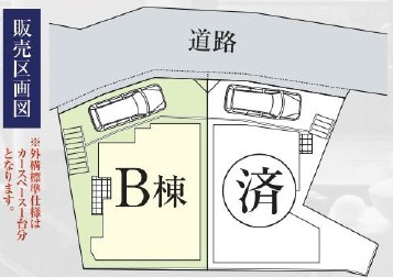 仲介手数料無料　横浜市中区本牧町１丁目の区画図