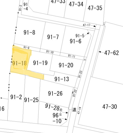 【土地図】 | 厚木市三田　売地
