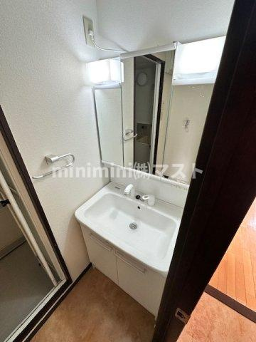 大阪市北区南扇町の賃貸マンションの洗面所