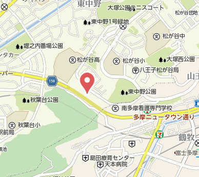 『八王子市マンション』コープタウン松が谷【仲介手数料無料】　八王子市松が谷54の地図|～仲介手数料無料☆八王子ひなた不動産～コープタウン松が谷