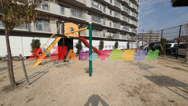 ファミールハイツ久留米弐番館の中庭