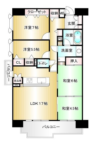 ファミールハイツ久留米弐番館の間取り