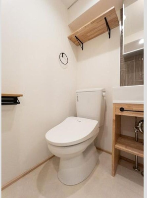 【トイレ】 | ハイホーム市ヶ谷 | 落ち着いた色調のトイレです