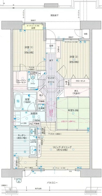 フローレンス北本町グランドアークの間取り
