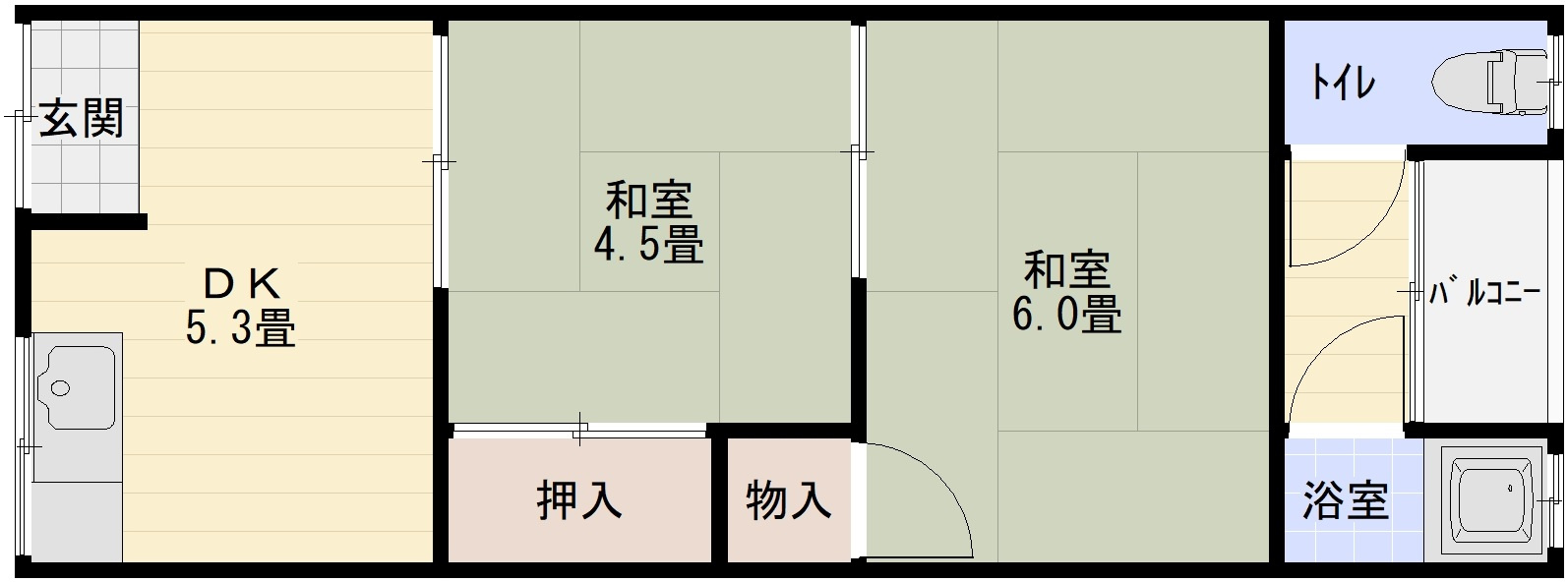 丸栄文化の間取り|丸栄文化（堅下駅　法善寺駅）