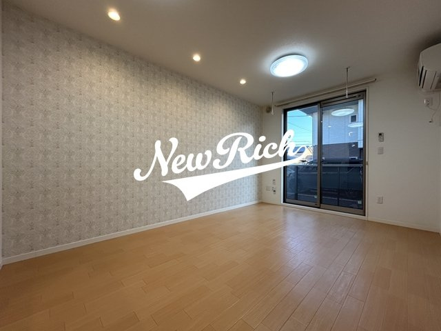 前橋市大利根町２丁目のアパートのバルコニー