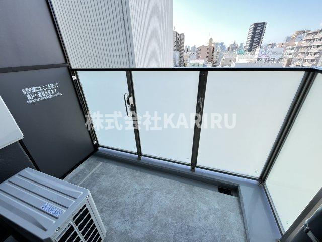 カーサレグラス城東セントラルのバルコニー