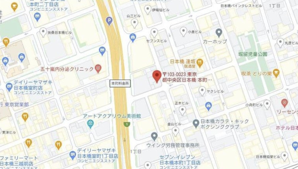 シャンブリーズ三越前の地図