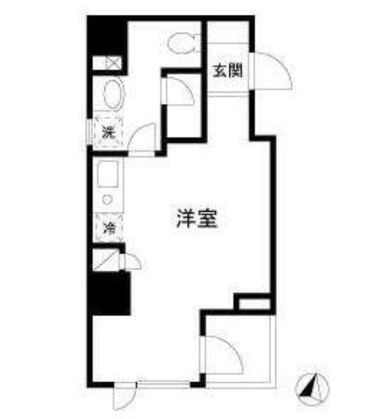 シャンブリーズ三越前の間取り