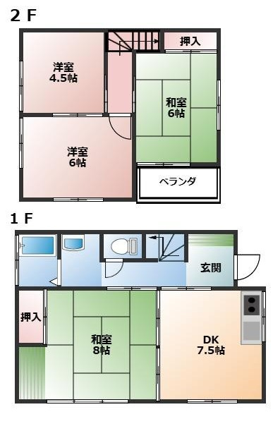 入間市東町５丁目中古戸建【リノベ済】の間取り