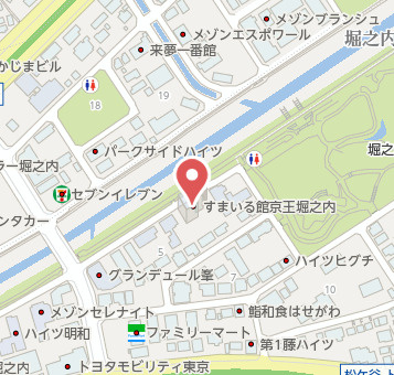 祝：成約済み　すまいる館堀之内　八王子市　中古マンションの地図|～仲介手数料無料☆八王子ひなた不動産～すまいる館堀之内