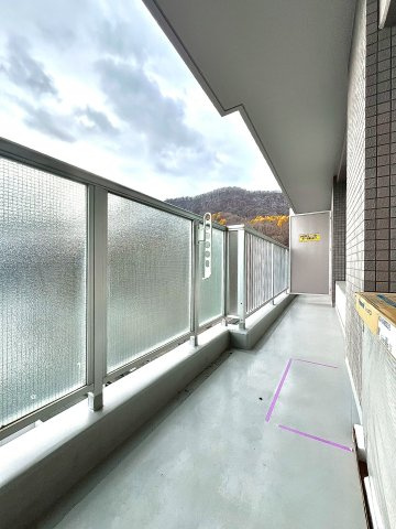 ディアハイム山鼻南のバルコニー|南側のバルコニー！