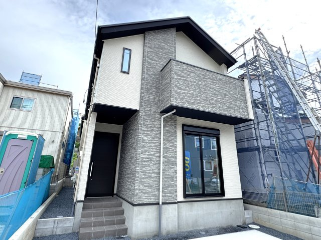 松戸市八ケ崎緑町新築戸建（八ケ崎緑町３期）の外観|4号棟外観・完成済み内覧可能です！