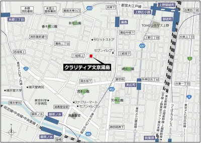 【地図】 | クラリティア文京湯島
