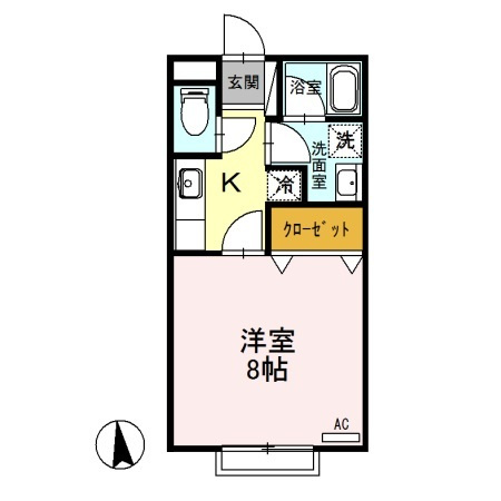 ハイブリッジ　Ａの間取り