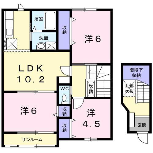 グランディールⅣの間取り