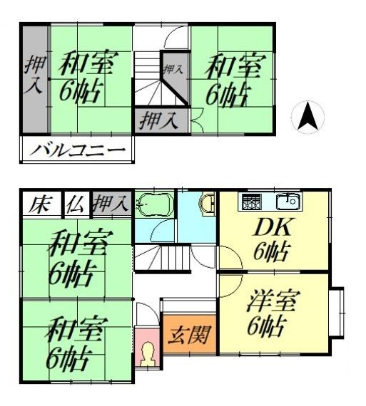 北葛城郡上牧町松里園３丁目　一戸建の間取り