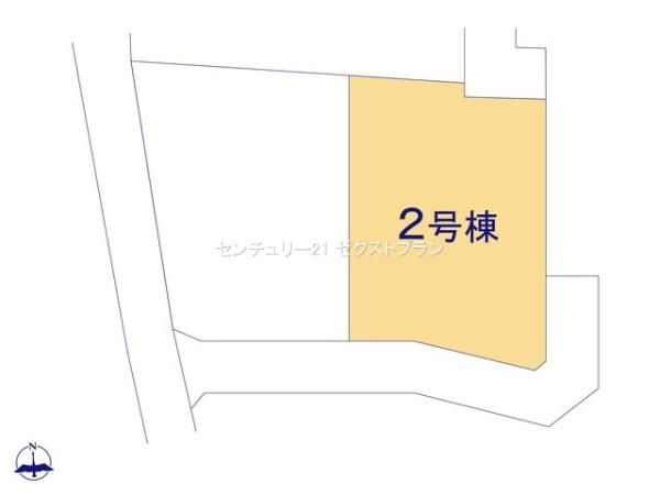 第1前橋堀越 2号棟の区画図