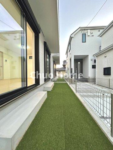 葛飾区東水元5丁目新築分譲住宅の庭|お庭