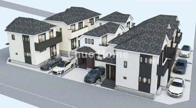 【完成予想図】 | 葛飾区東水元5丁目新築分譲住宅 | 【外観パース】