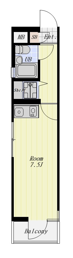 NEWRISE-2 401号室の間取り