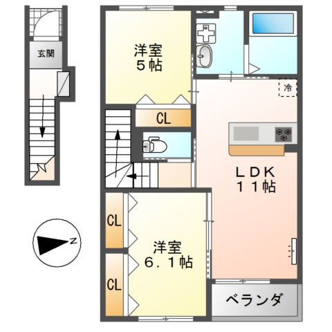 ミルフィーユの間取り