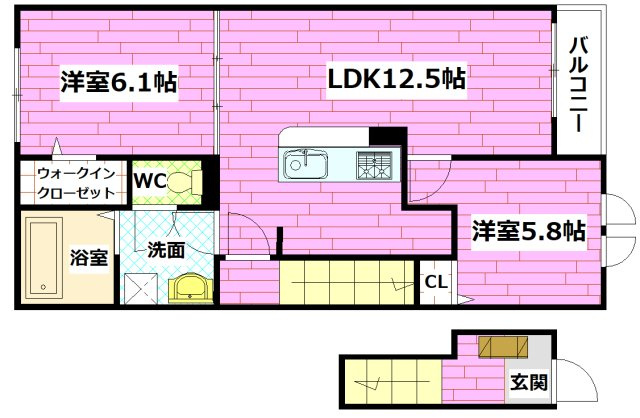 野々山　Aの間取り