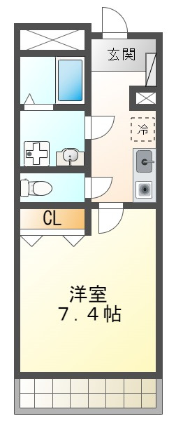 神戸アスタカレッジハイツの間取り|神戸アスタカレッジハイツ