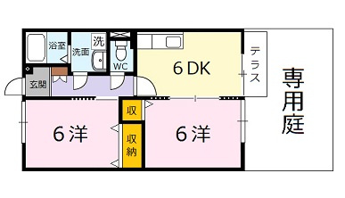 広島市安佐北区上深川町のアパートの間取り