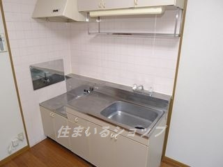 広島市安佐北区上深川町のアパートのキッチン