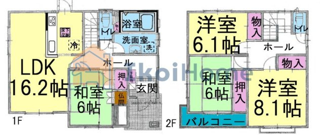 神戸市西区秋葉台3丁目の間取り