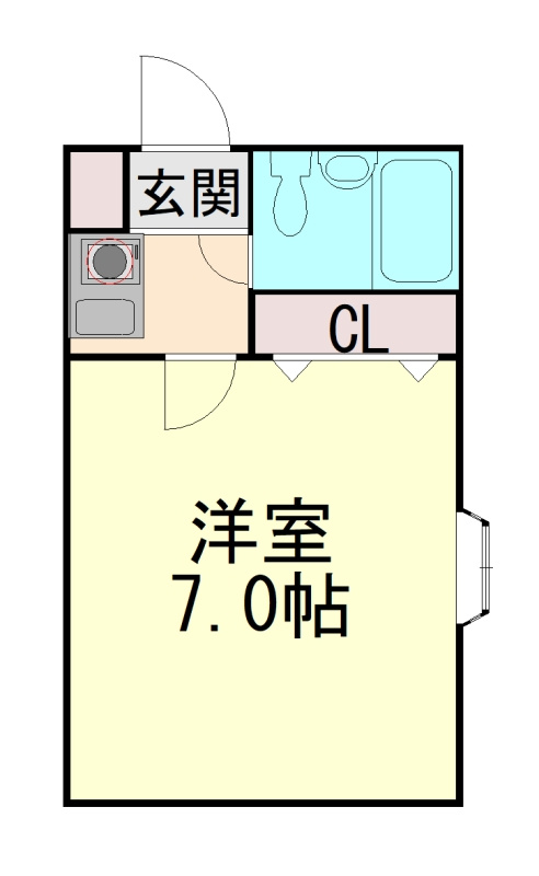 コーポ旗塚の間取り