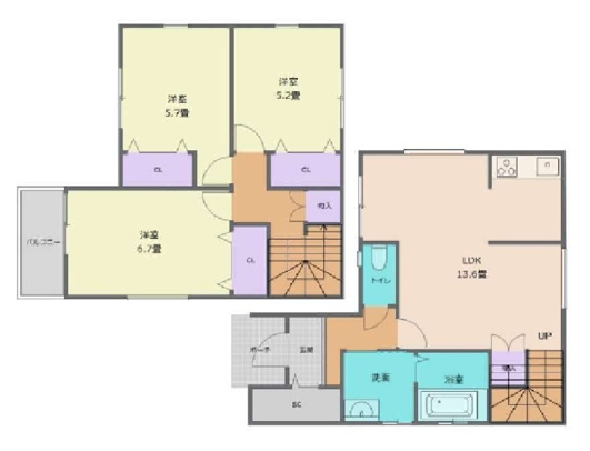 和歌山市井辺・ｵｰﾅｰﾁｪﾝｼﾞアパート・72553の画像