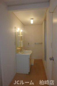 柏崎市常盤台のアパートの洗面所