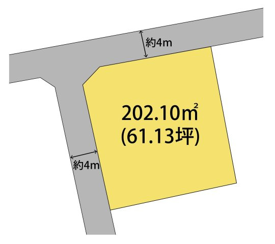 和歌山市大谷・土地・127484の区画図