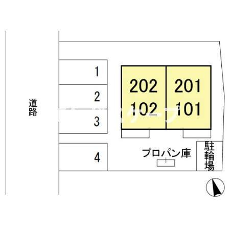 フローレ浜尻の区画図|高崎、前橋、伊勢崎エリアのお部屋探しはエンドスケープまで！お客様の理想お聞かせ下さい♪