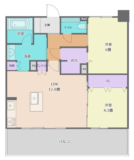 エステムコート和歌山Cityステーションフロントの間取り