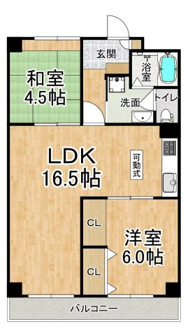 神戸市垂水区神陵台３丁目の賃貸マンションの間取り