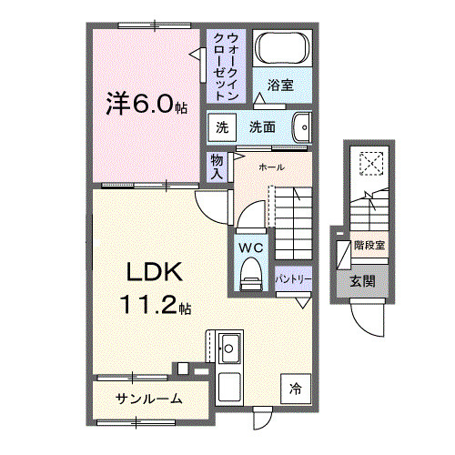 カーサ・アルバの間取り|使い勝手の良い間取りです♪