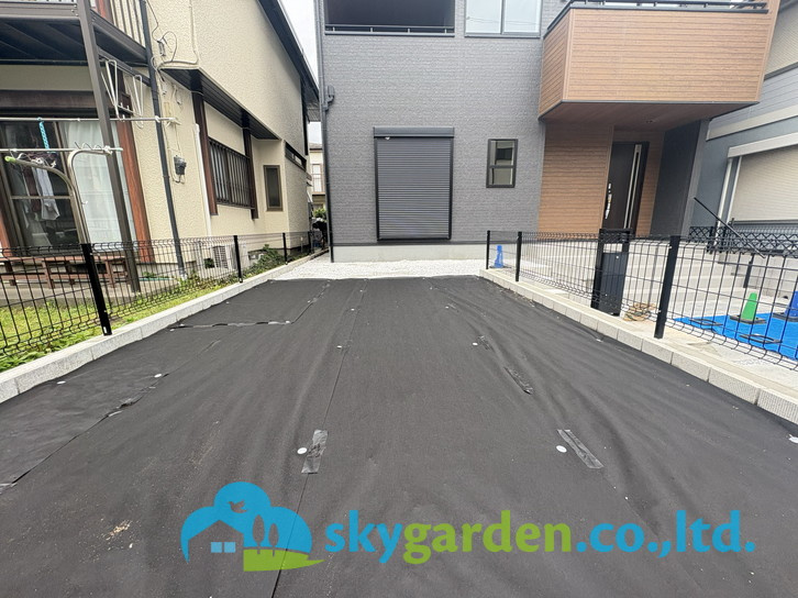 茅ヶ崎市下寺尾　新築戸建の庭