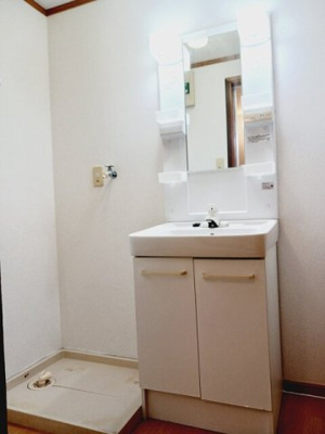 【洗面所】 | テラス・ロゼ | スペースが確保できる洗面所です