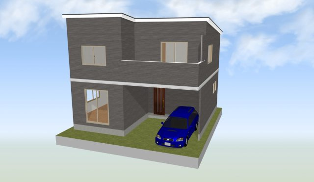 【完成予想図】 | 八尾市宮町3丁目土地　用和小学校区　近鉄久宝寺口駅