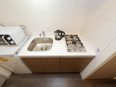 【キッチン】 | プレサンス谷町リーベ | コンパクトなキッチンで掃除もラクラク