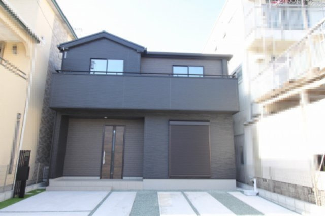 桟橋通3丁目　新築戸建　【内覧可能】の外観|土地面積　117.42㎡　（約35.51坪）　建物面積　99.15㎡（約29.99坪）